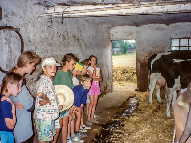 1994 wizyta w gospodarstwie